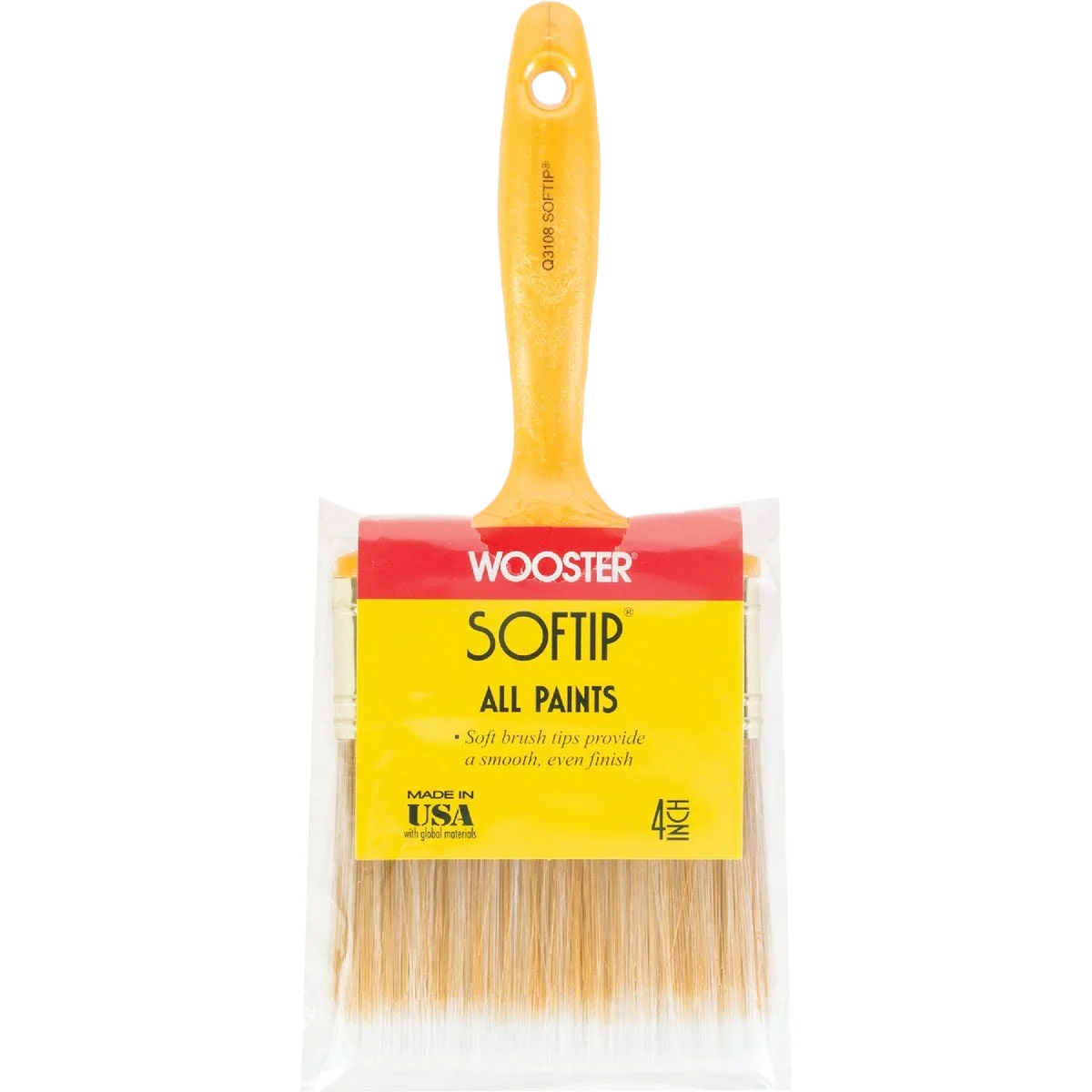 Powerful Wooster Softip Flat Wall Paint Brush 4 In. Reliable