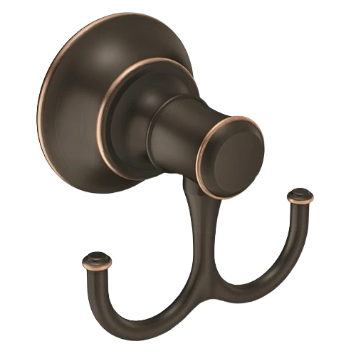 Healthy Moen Ashville Mediterranean Bronze Double Robe Hook Flexible