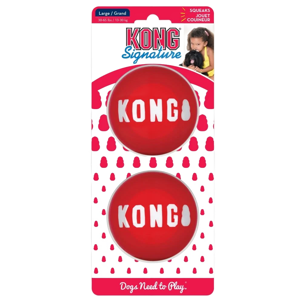 Artisan KONG Large Signature Ball 2-Pack Genuine
