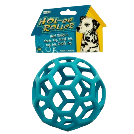 Flexible Petmate Large Blue HOL-EE Roller Dog Toy 6.5 in. Authentic