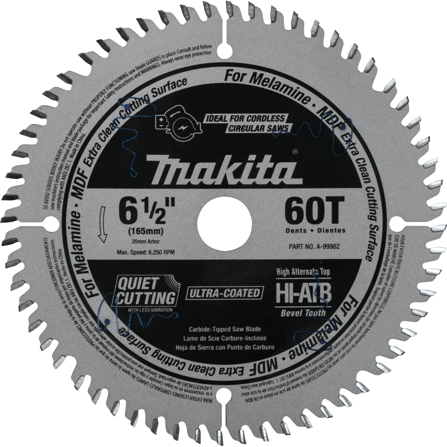 Secure Makita 6-1 2 in. 60T Plunge Saw Blade Fashionable