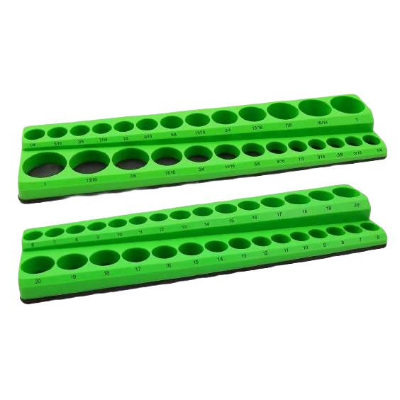 Exclusive Grip 3 8 In. Shallow Deep Magnetic Socket Holder 2PC Easy-to-Use