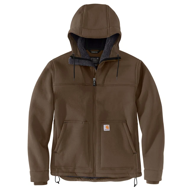 High-Quality Carhartt Men's Large Coffee Super Dux Sherpa-Lined Active Jacket Dependable