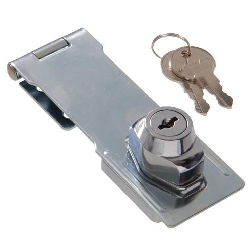 Refined Hillman 4-1 2 in. Gate Keyed Safety Hasp Chrome Finish Practical