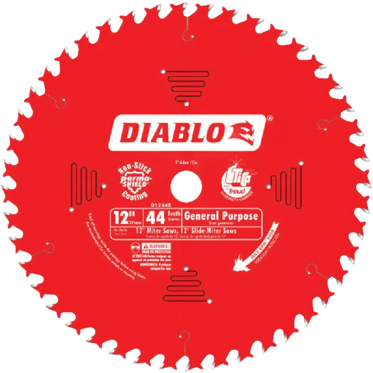 Comfortable Diablo 12-In. 44-Tooth Wood Saw Blade Genuine