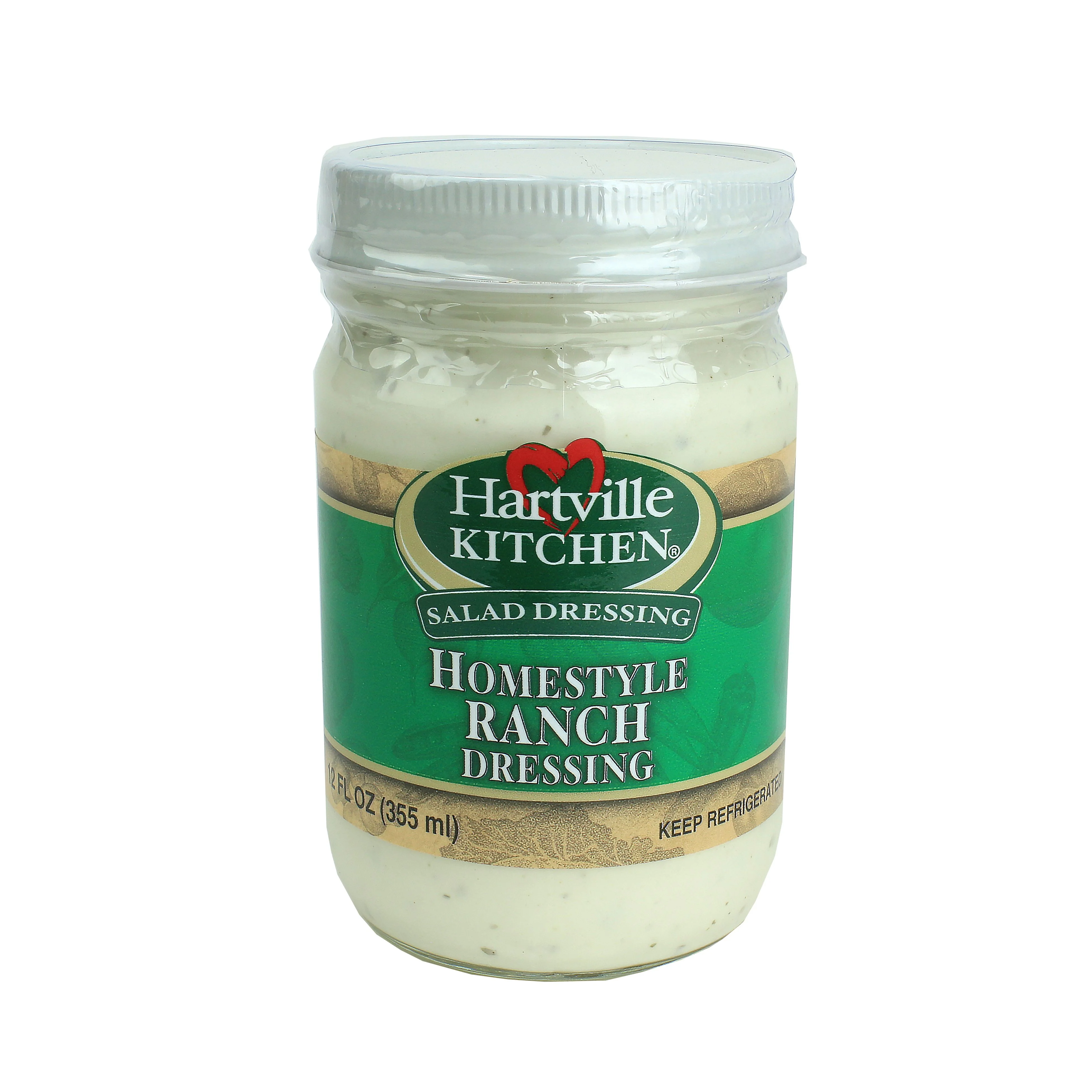 Dependable Hartville Kitchen Refrigerated Homestyle Ranch Dressing 12 oz. Excellent