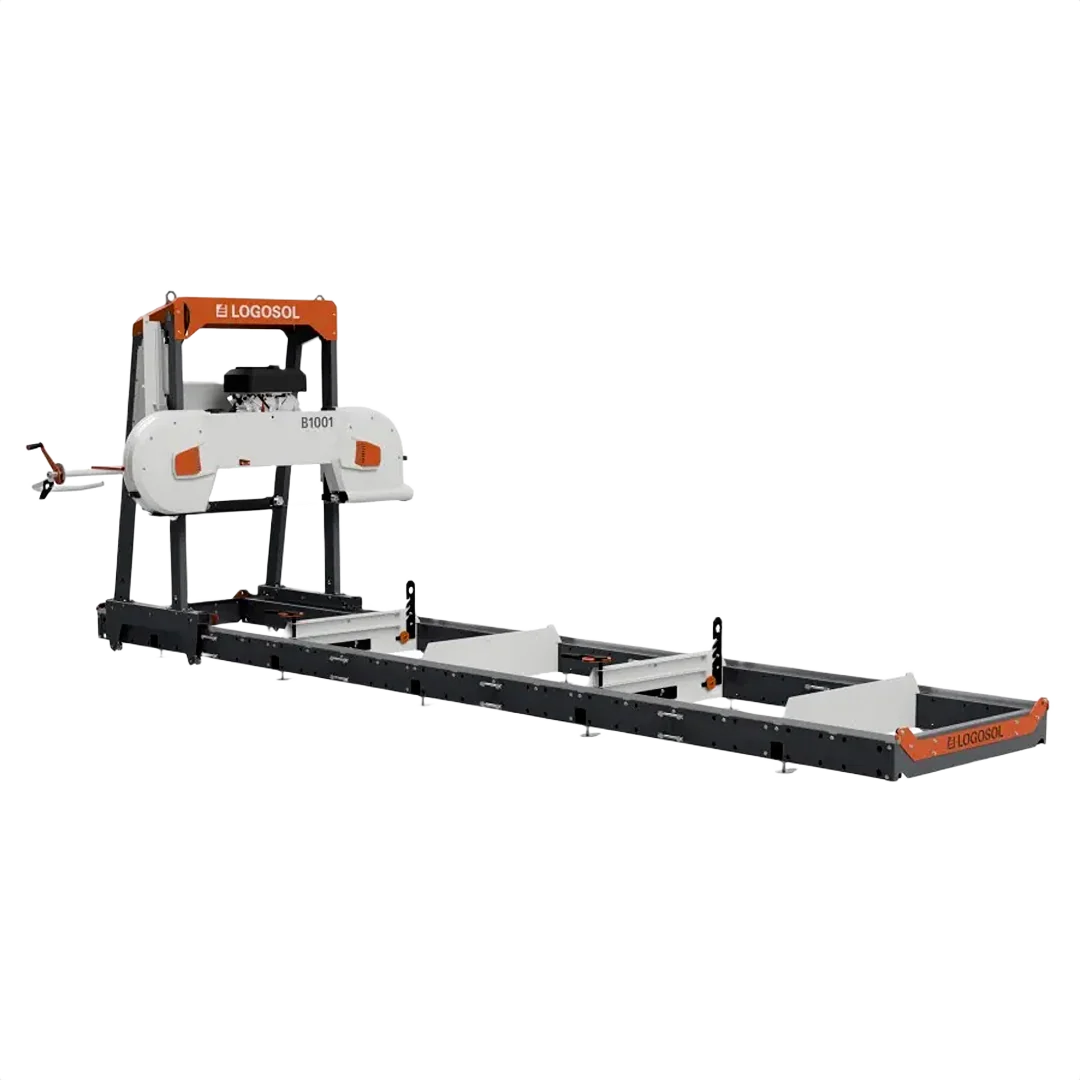 Carefully Designed LOGOSOL B1001 Band Sawmill w 23HP Gas Engine and Electric Start Lightweight