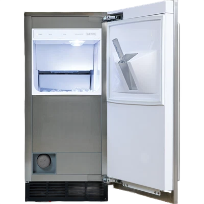 Consistent Sub-Zero 15 Stainless Steel Ice Maker with Pump Smooth
