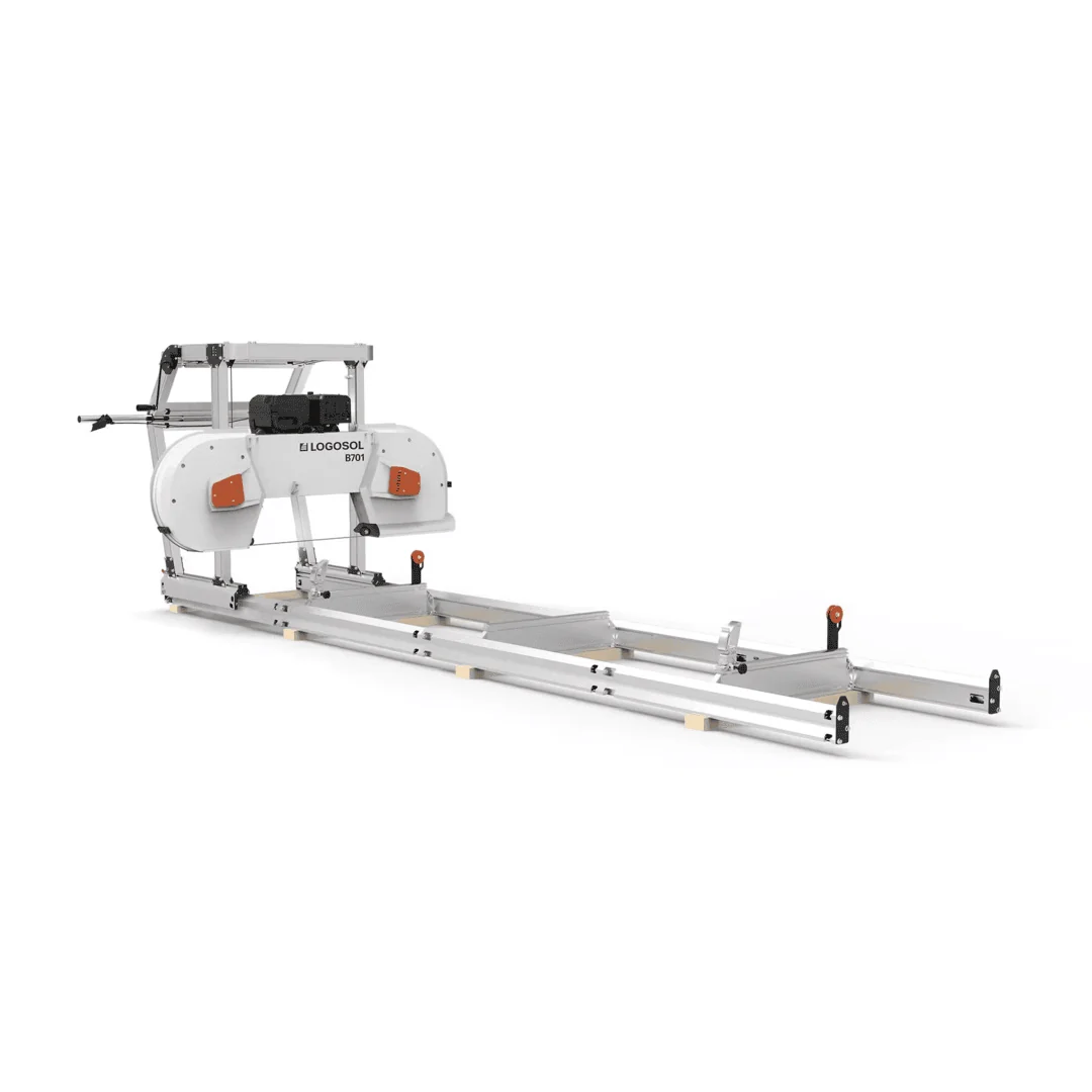 Easy-to-Use LOGOSOL B701 Band Sawmill with 13.5 HP Gasoline Engine Solid