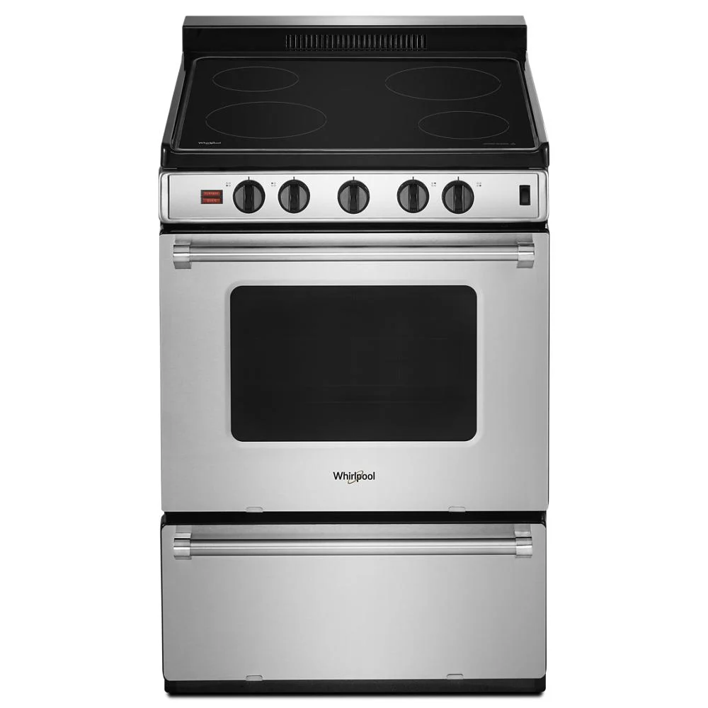 Traditional 24-inch standing Electric Range with Upswept SpillGuard™ Cooktop Innovative