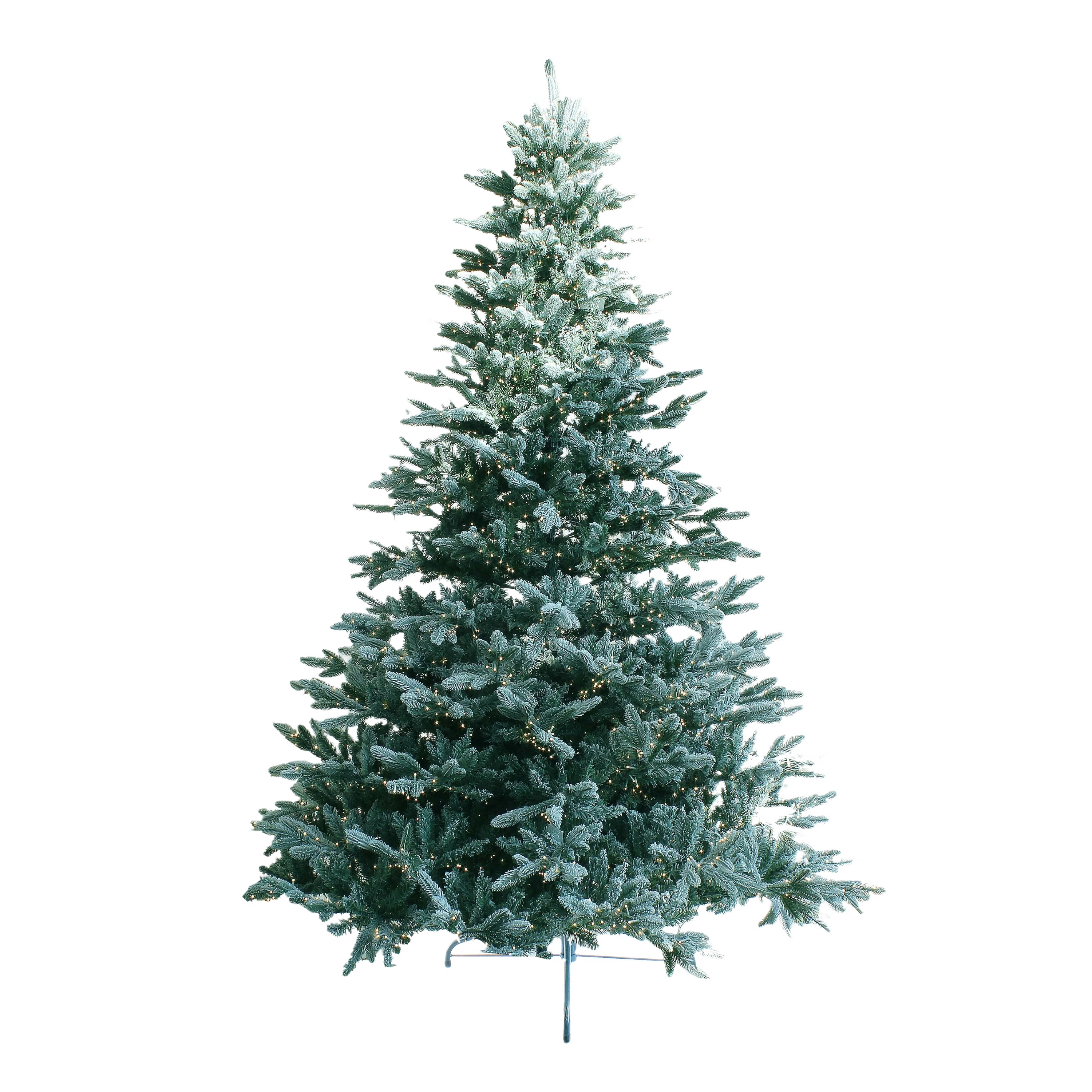 Contemporary nVision Frosted Sonoma Spruce Warm White LED Christmas Tree 9 ft. User-Friendly