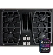 Luxury GE Profile™ 30 Built-In Gas Downdraft Cooktop Practical