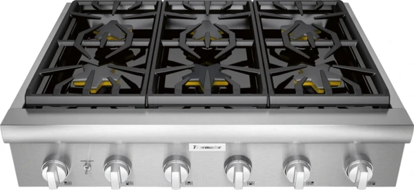 Smooth Gas Rangetop 36'' Stainless Steel Professional