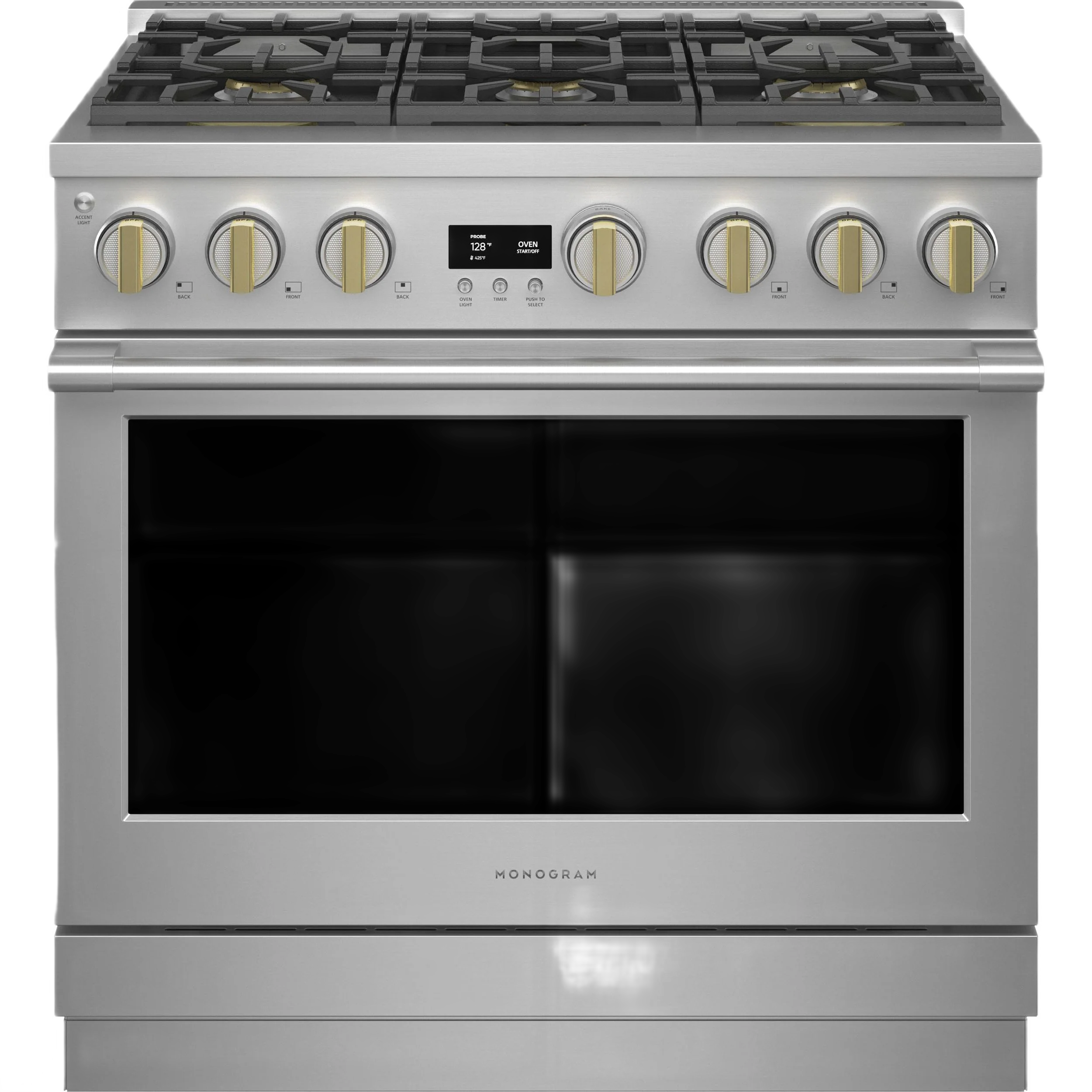 Enhanced Monogram 36 Dual-Fuel Professional Range with 6 Burners Healthy