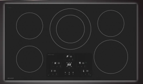 Consistent 36 in. Width Cooktop European Black Mirror Finish Made with Premium SCHOTT Glass Original