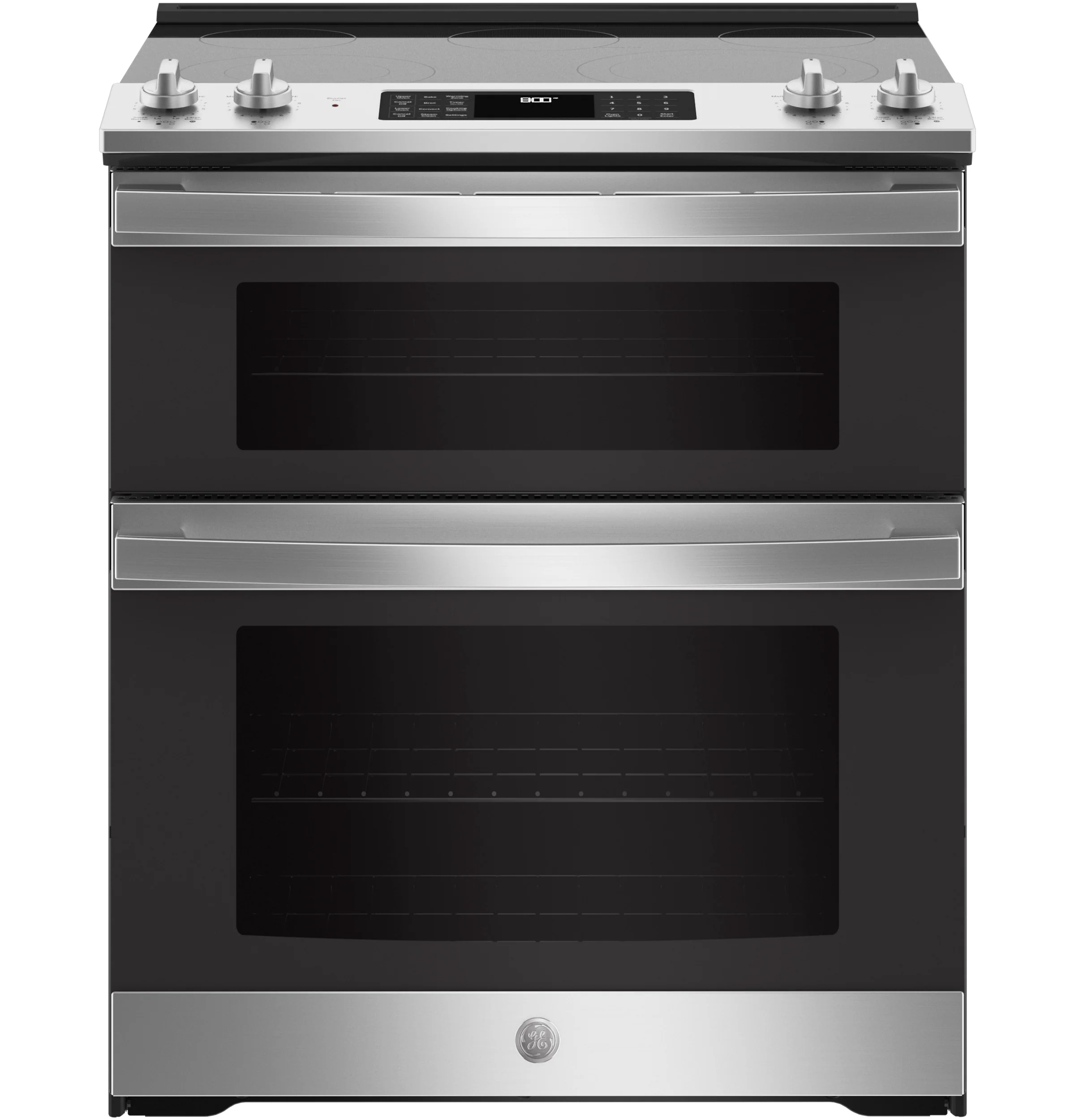 Sophisticated GE 30 Slide-In Electric Convection Double Oven Range Crafted