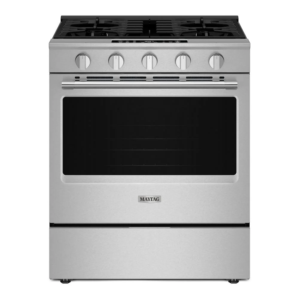 Effective 30-Inch Wide Slide-In Gas Range with Grill Mode and No Preheat Air Fry - 5.0 Cu. Ft. Genuine