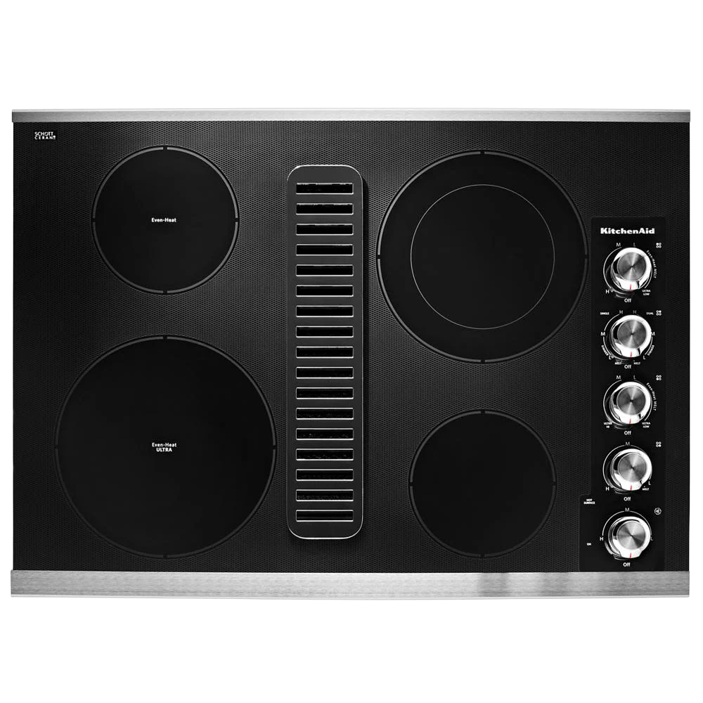 Functional 30 Electric Downdraft Cooktop with 4 Elements Carefully Designed