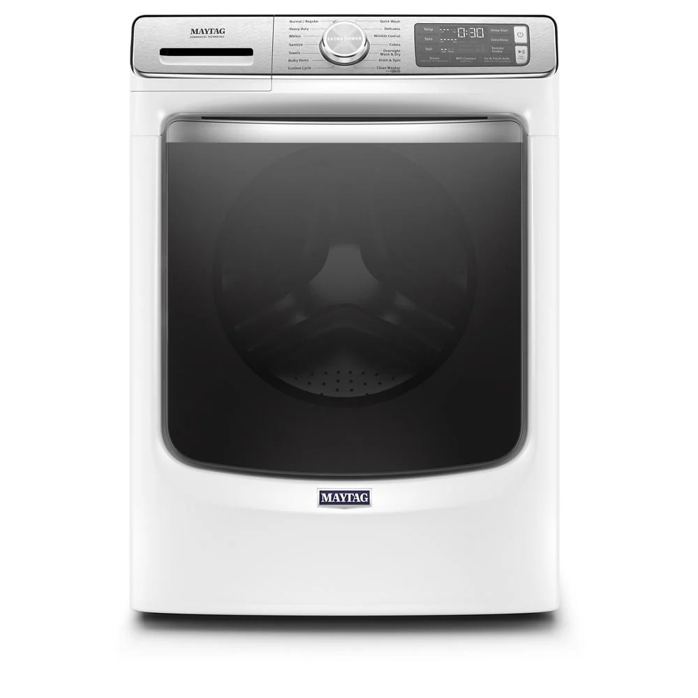 Certified Smart Front Load Washer with Extra Power and 24-Hr Fresh Hold® option - 5.0 cu. ft. Green