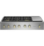 First-Class Monogram 48 Professional Gas Rangetop with 6 Burners and Griddle Smart