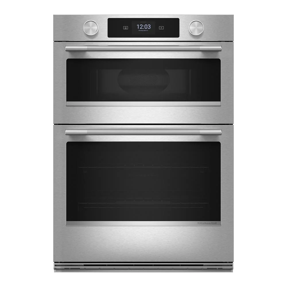 Lightweight 27-inch Smart Electric Combo Wall Oven with Assisted Cooking Modes - PrintShield™ Finish Practical