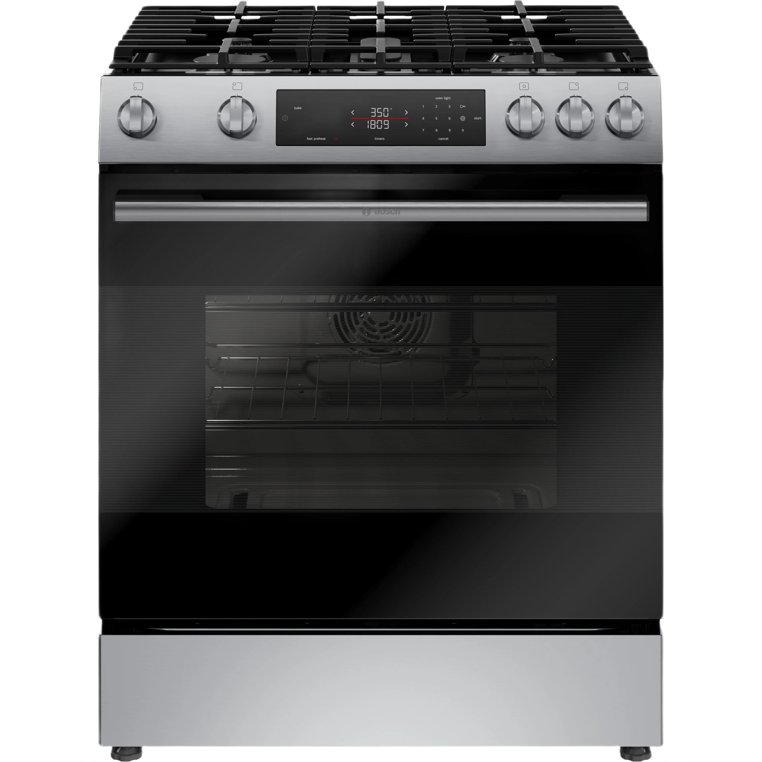 High-End 100 Series standing Gas Range Stainless Steel Responsible