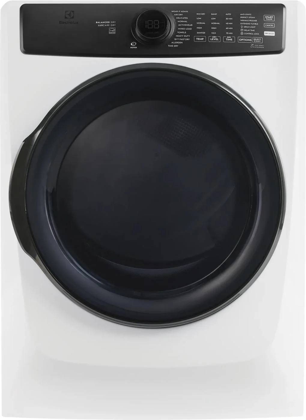 Original Front Load Steam™ Electric Dryer with Balanced Dry™ and Instant Refresh – 8.0 Cu. Ft. Enhanced
