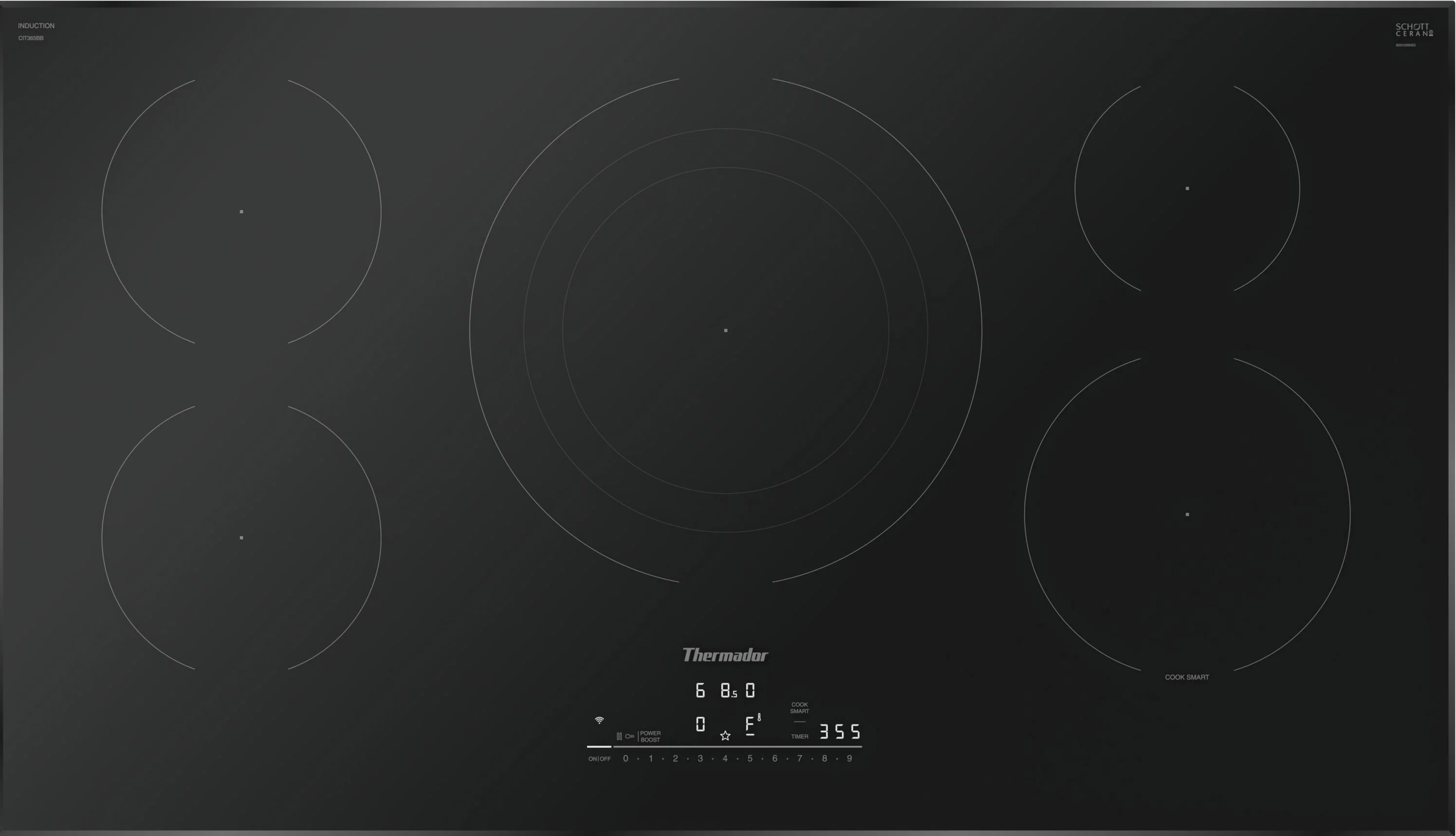 Genuine Heritage® Induction Cooktop 36'' Without Frame Top-Quality