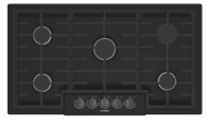 High-End 800 Series Gas Cooktop 36'' Black Stylish