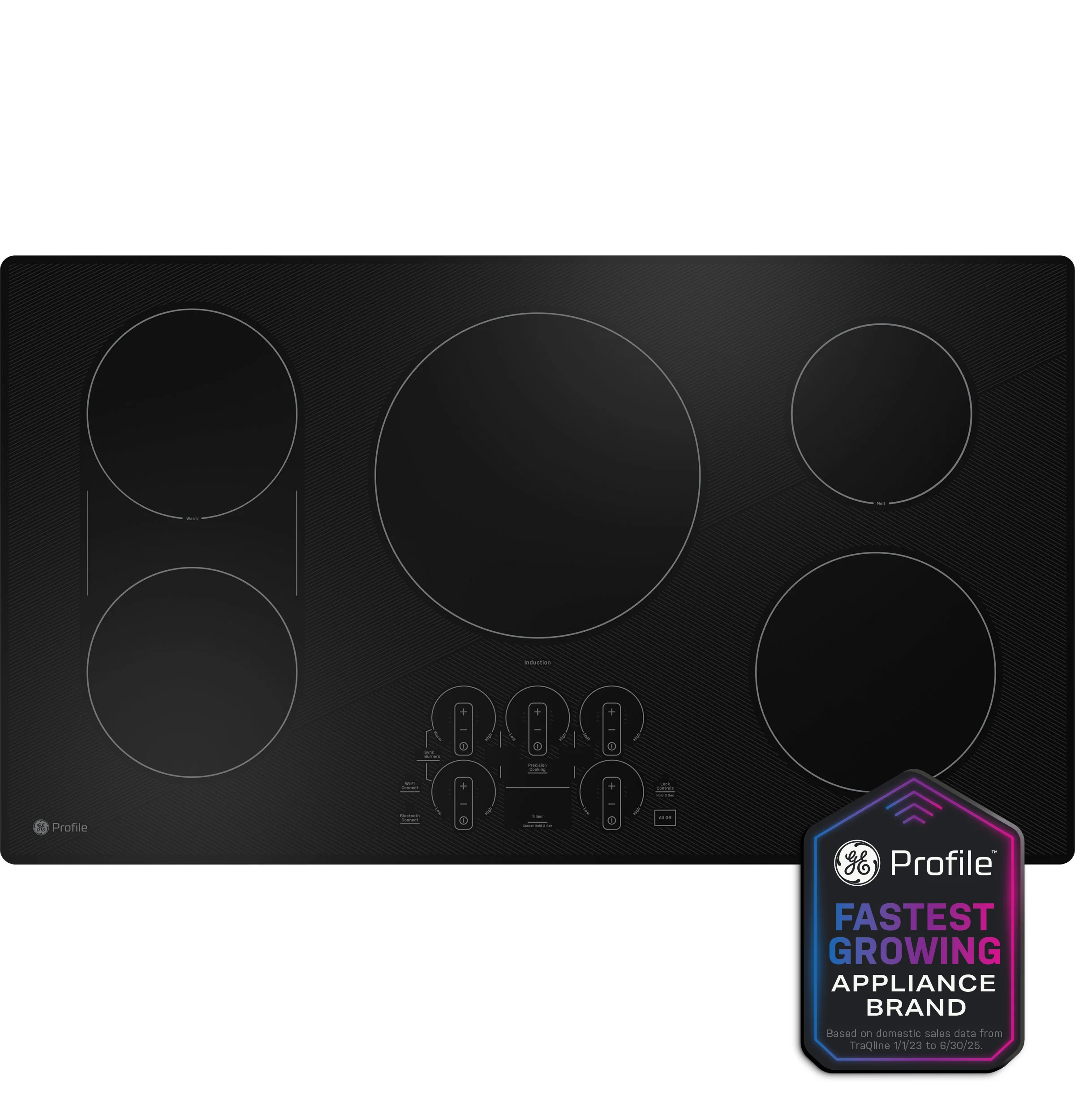 Safe GE Profile™ ENERGY STAR® 36 Built-In Touch Control Induction Cooktop User-Friendly