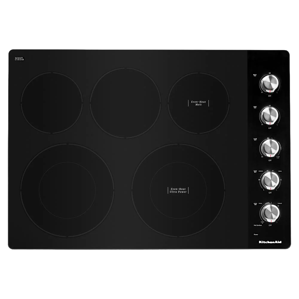 Smooth 30 Electric Cooktop with 5 Elements and Knob Controls Original