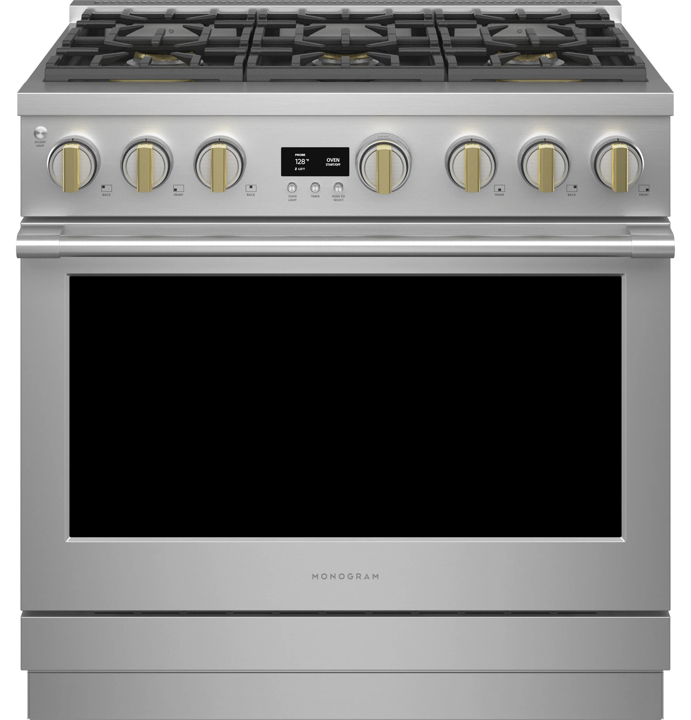 Green Monogram 36 All Gas Professional Range with 6 Burners Responsible