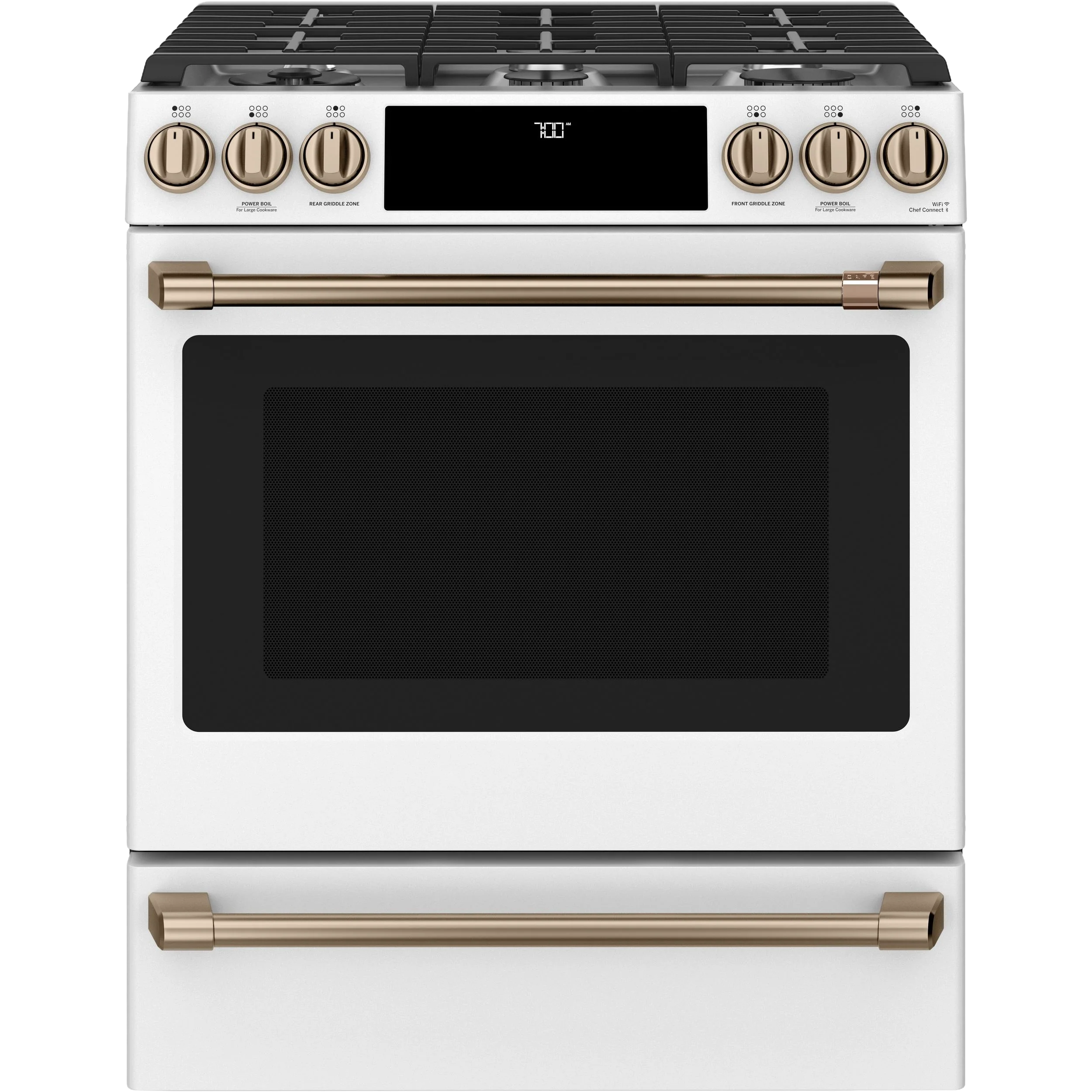 Casual CAFÉ™ 30 Smart Slide-In Front-Control Gas Range with Convection Oven Consistent