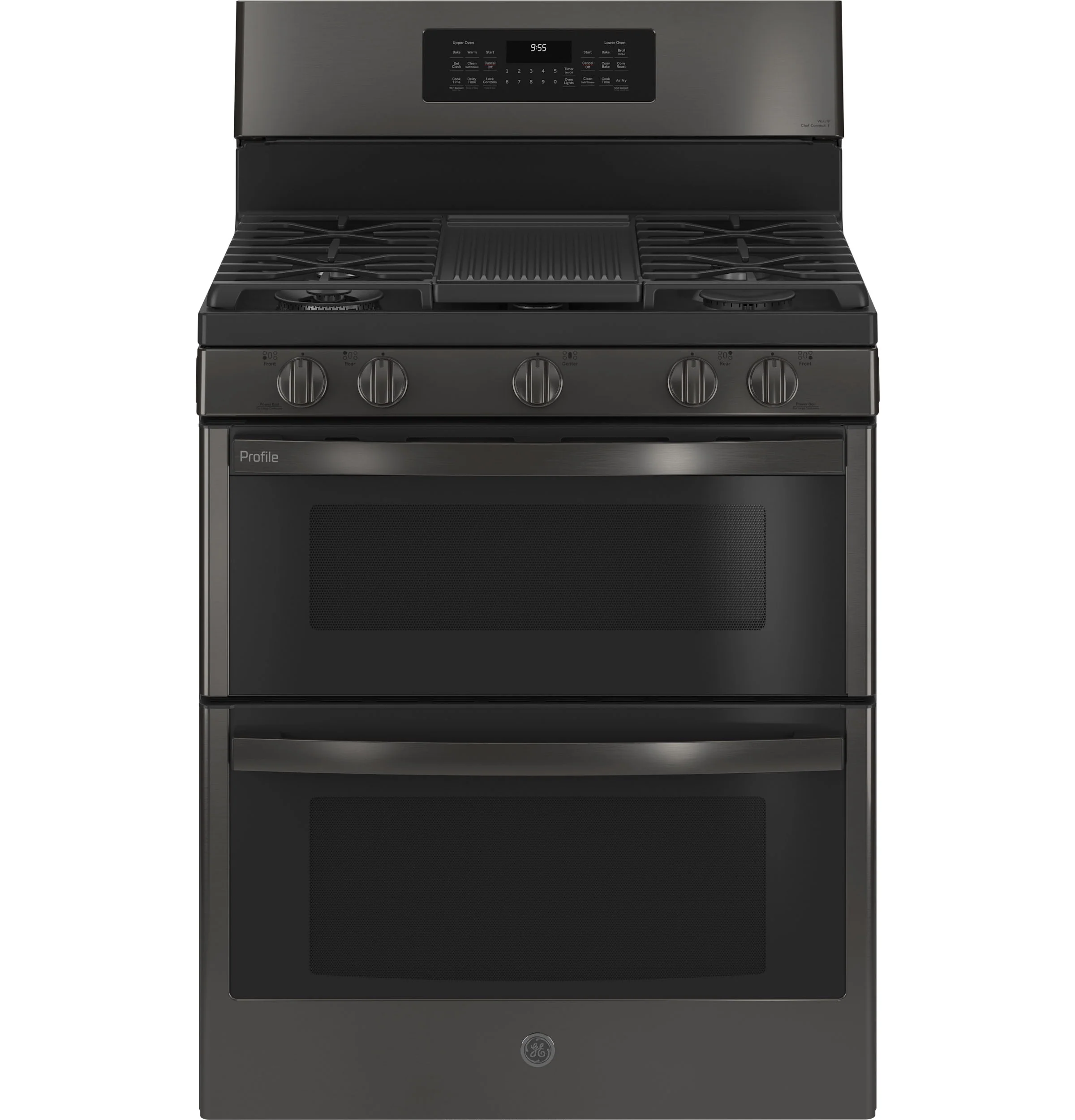 Fine GE Profile™ 30 -Standing Gas Double Oven Convection Range with No Preheat Air Fry Premium Material