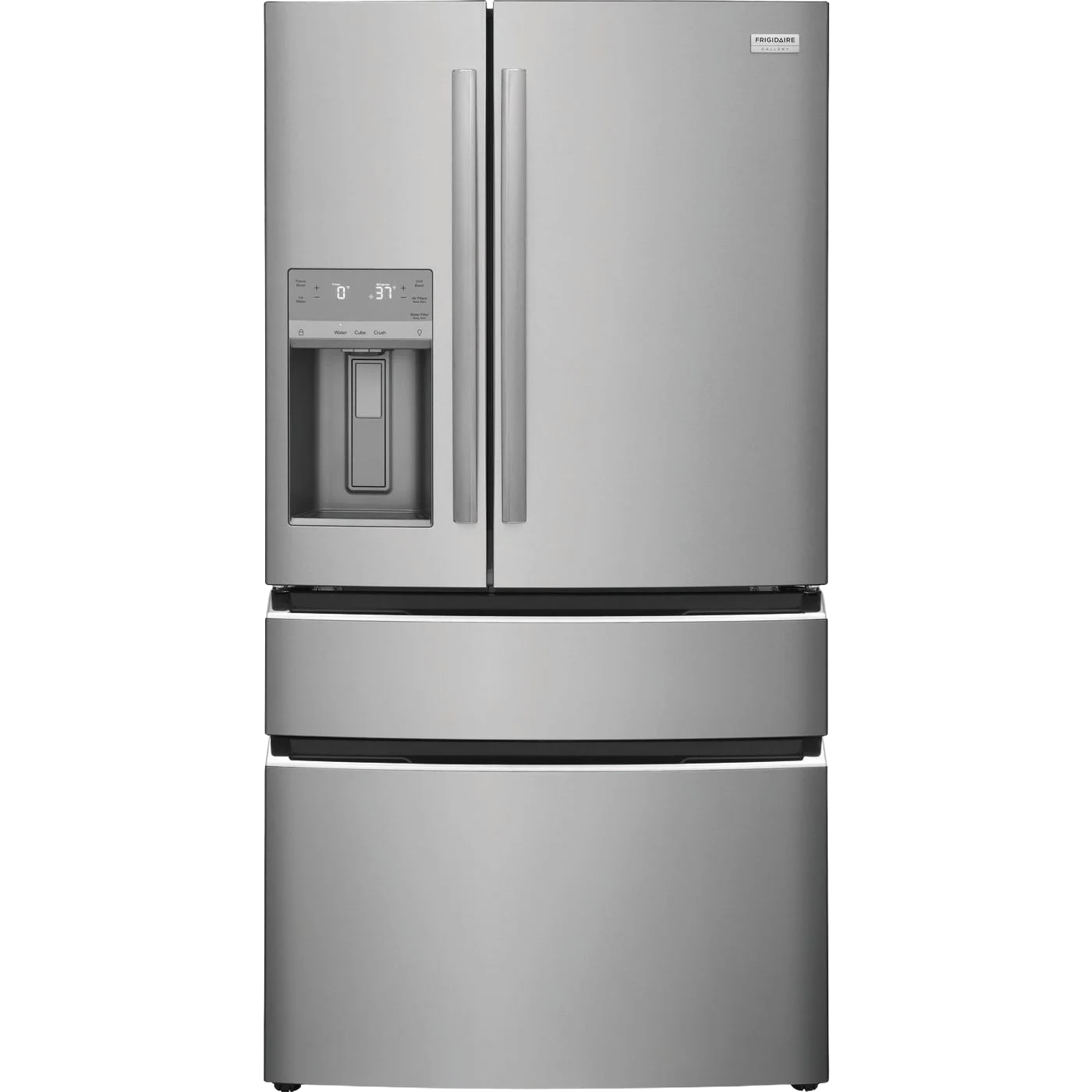 Easy-to-Use 26 Cu. Ft. Standard-Depth 4-Door French Door Refrigerator Fashionable