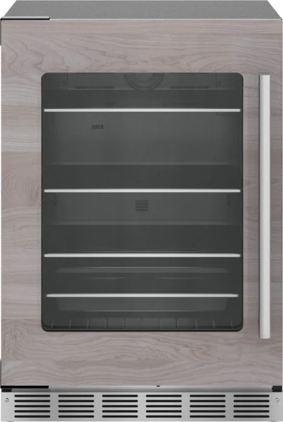 Secure dom® Under Counter Refrigerator with Glass Door 24'' Panel Ready Left Hinge Effective