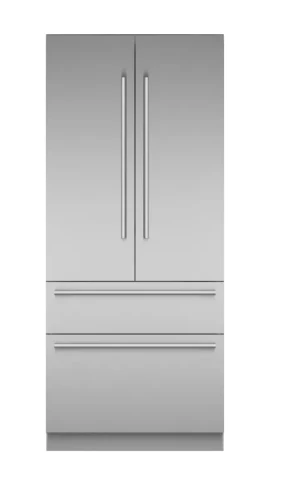 Premium dom® Built-in French Door Bottom zer 36'' Stainless Steel Practical