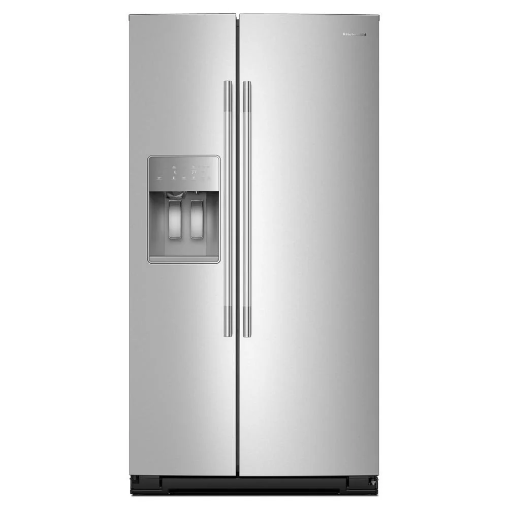 Secure 28.7 Cu. Ft. Side-by-Side Refrigerator with Panoramic LED Lighting Stylish