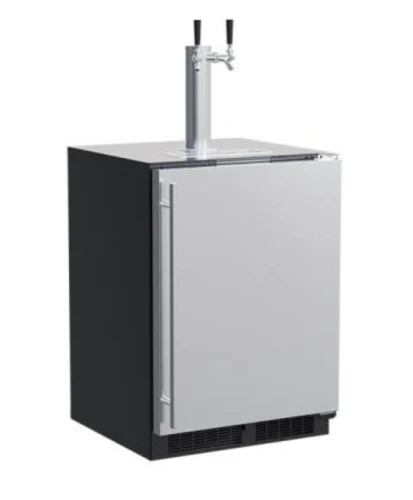 Efficient 24 Dispenser Twin Beer Beverage Tap Stainless Steel Solid Door Reversible Door Classic