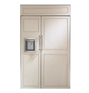 Traditional Monogram 48 Panel-Ready Built-In Side-by-Side Refrigerator with Dispenser Functional