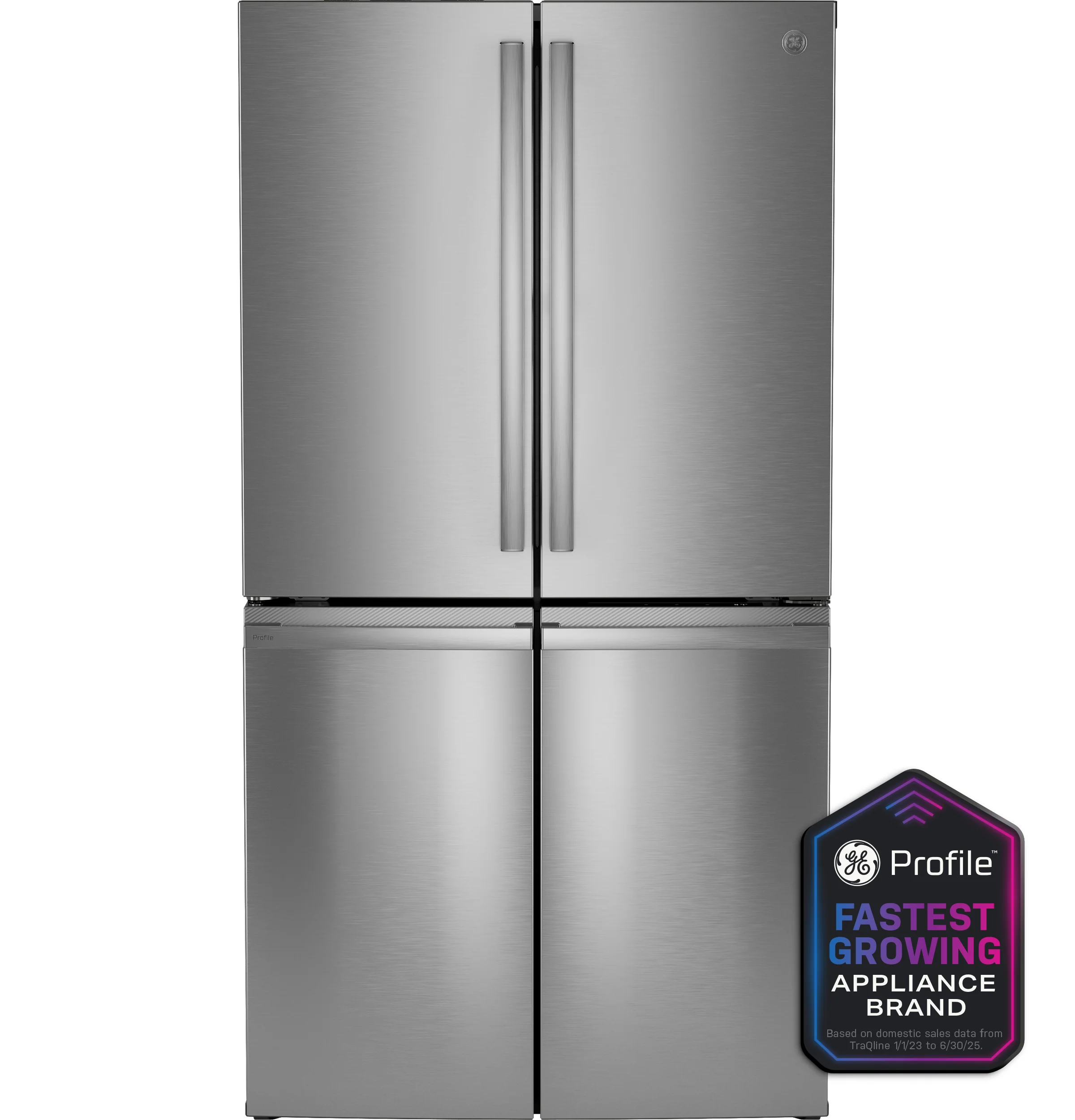 Premium GE Profile™ ENERGY STAR® 28.3 Cu. Ft. Quad-Door Refrigerator with Dual-Dispense AutoFill Pitcher Smooth