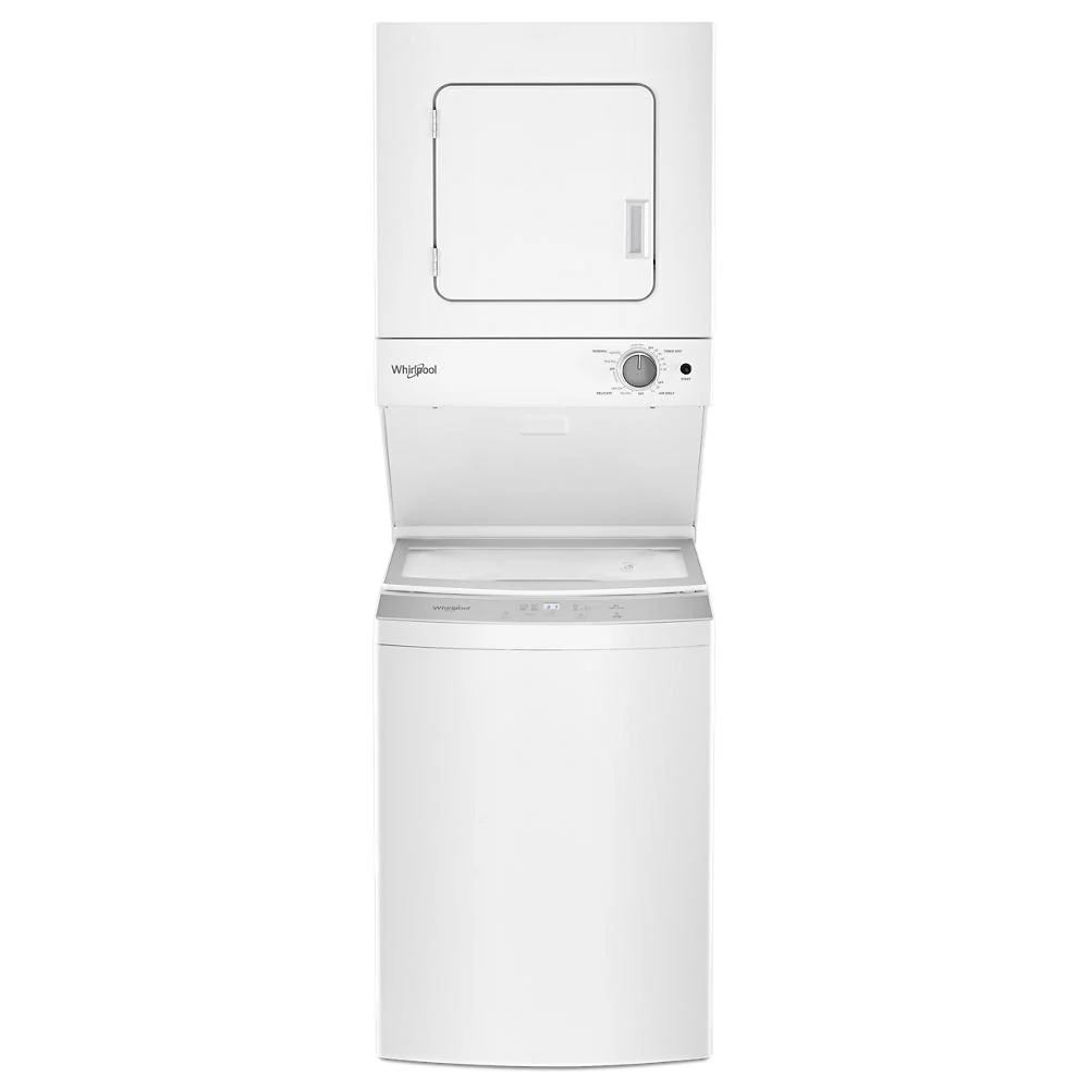 Easy-to-Use 1.6 cu.ft 120V 20A Electric Stacked Laundry Center with 6 Wash cycles and Wrinkle Shield™ First-Class