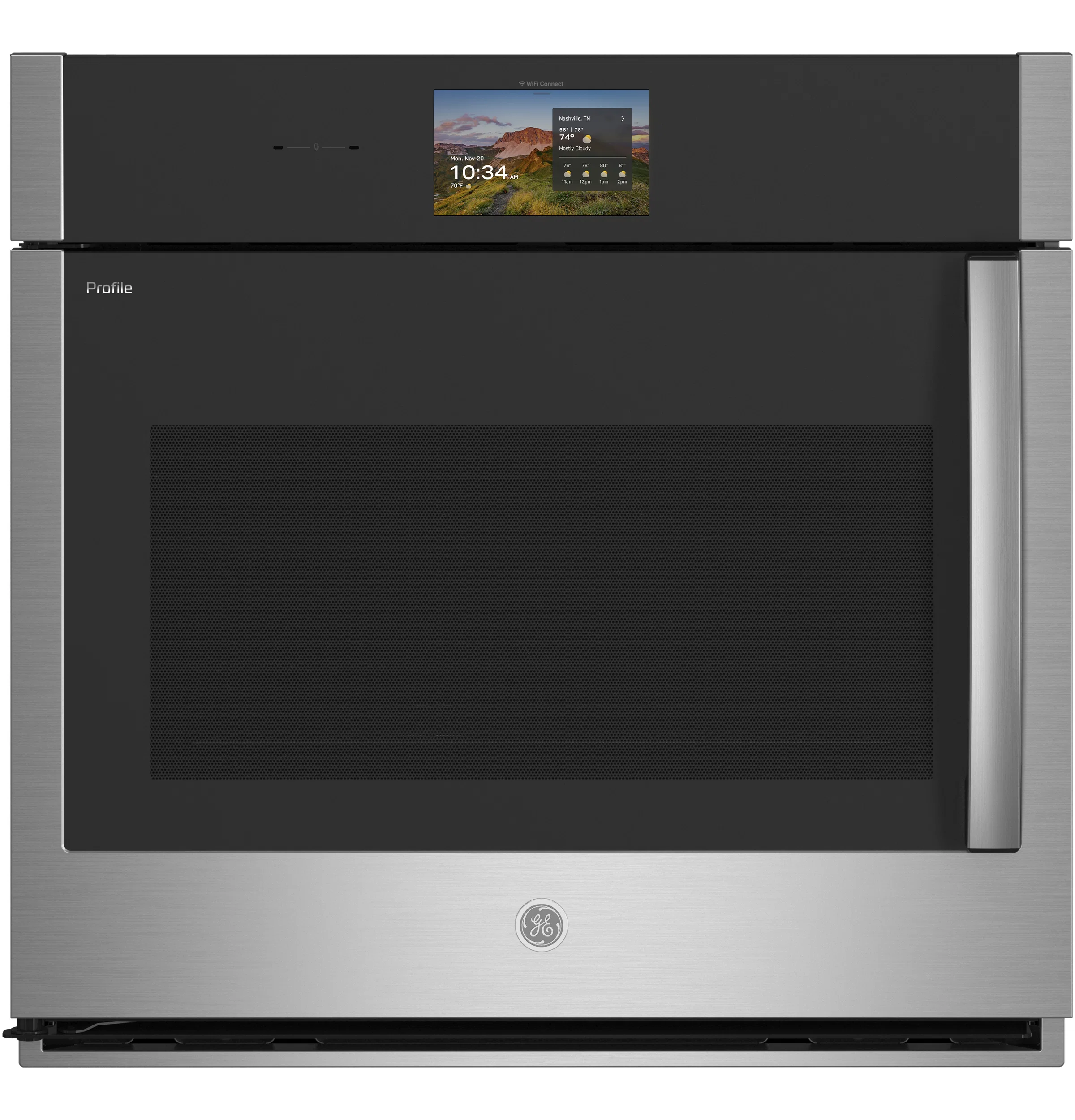 Sophisticated GE Profile™ 30 Smart Built-In Convection Single Wall Oven with Left-Hand Side-Swing Doors First-Class