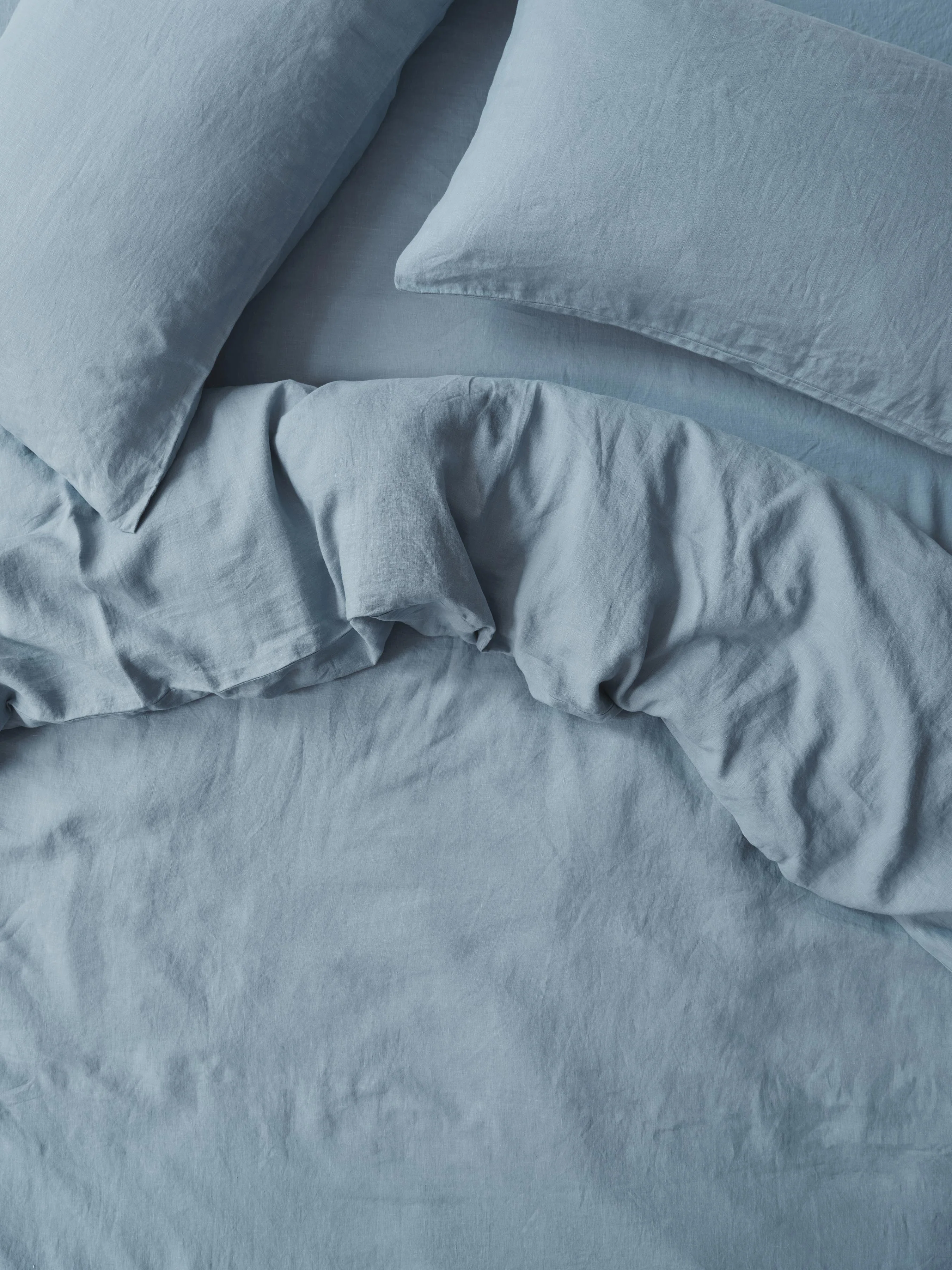 Prestigious Dusk Blue Linen Duvet Cover Authentic