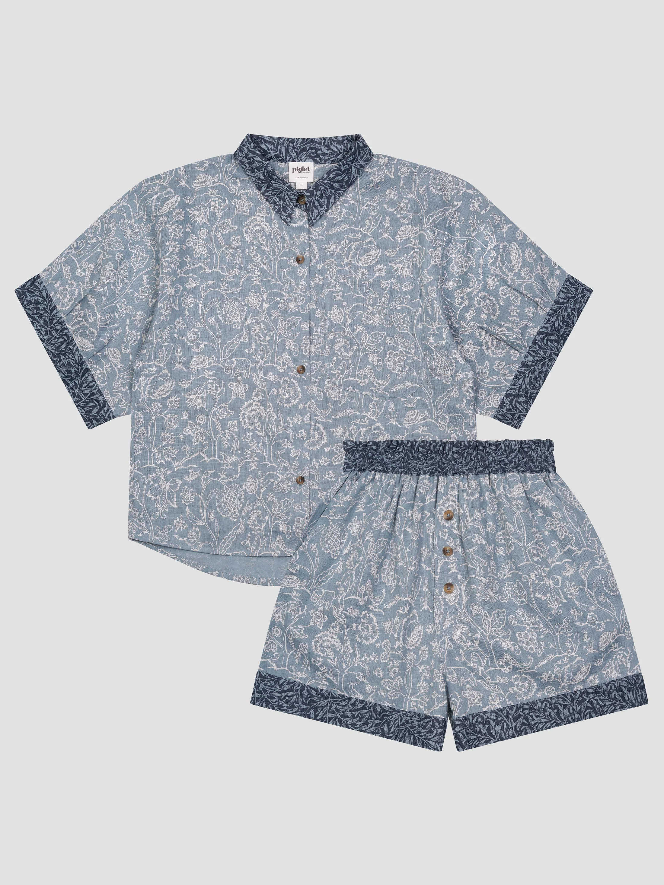 Fast River Wandle Middlemore Linen Women s Pyjama Shorts Set Exclusive