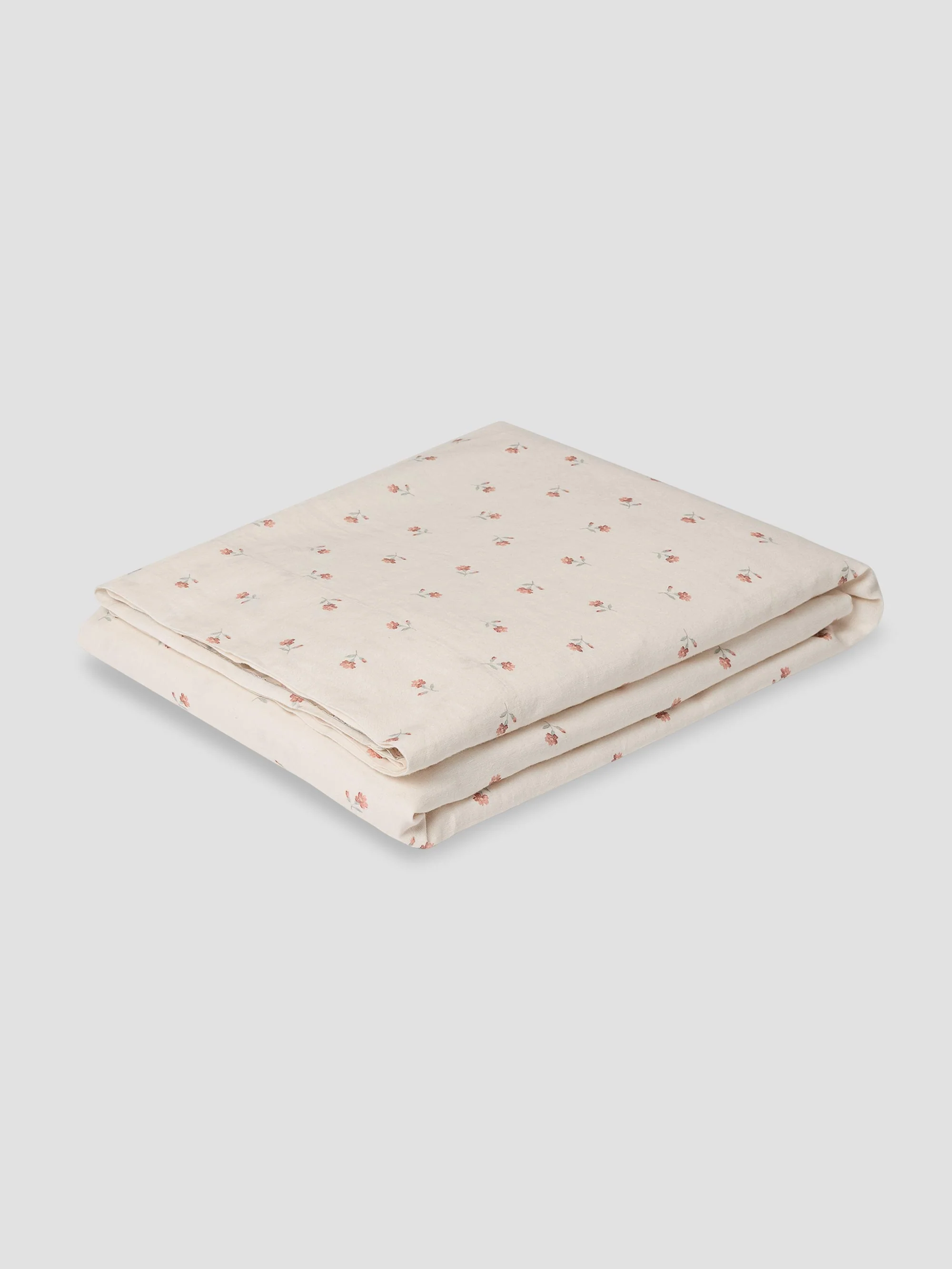 World-Class Pearl Posy Bud Linen Blend Flat Sheet Effective