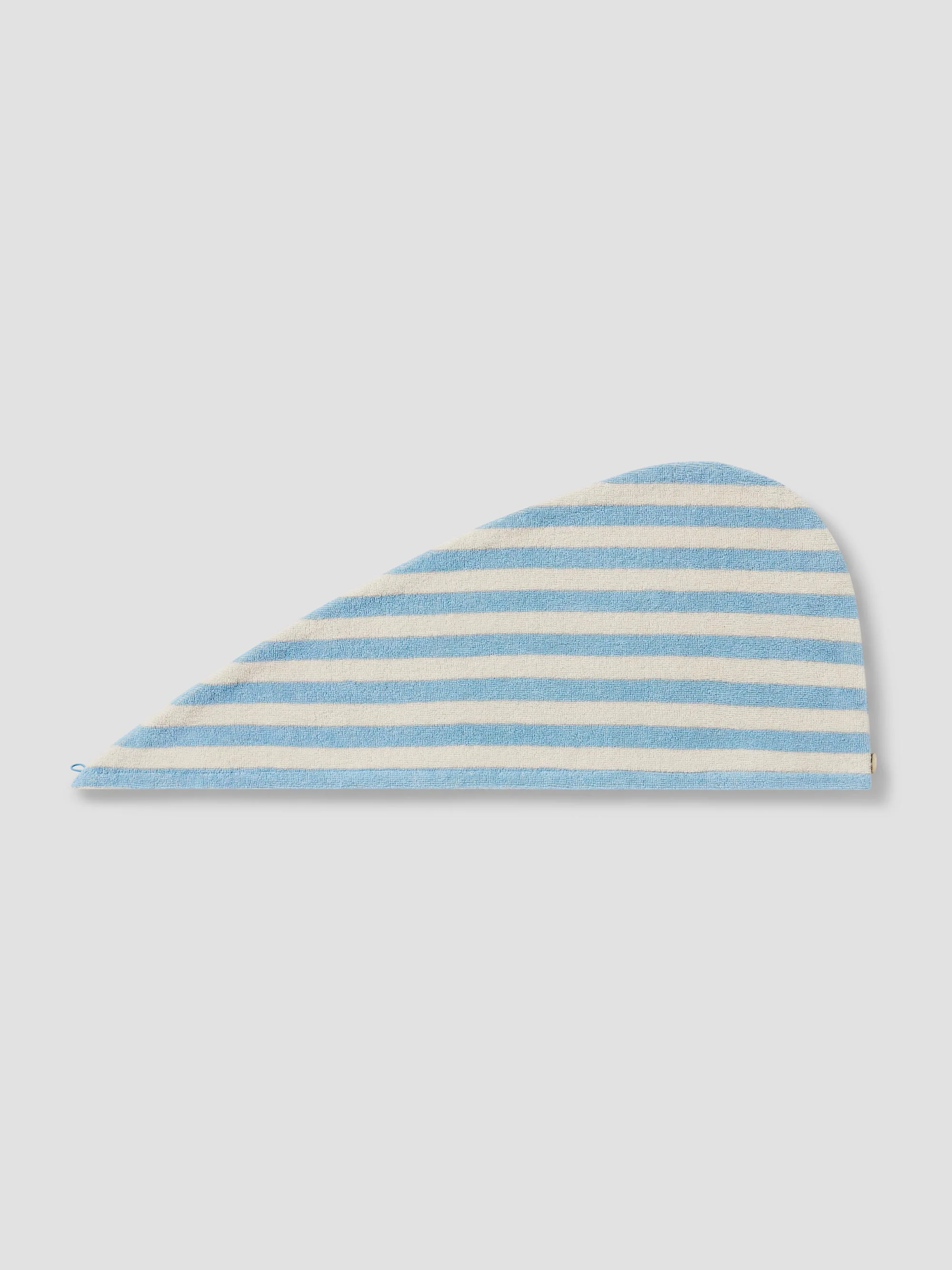Premium Material Coastal Blue Pembroke Stripe Cotton Hair Wrap Exclusive