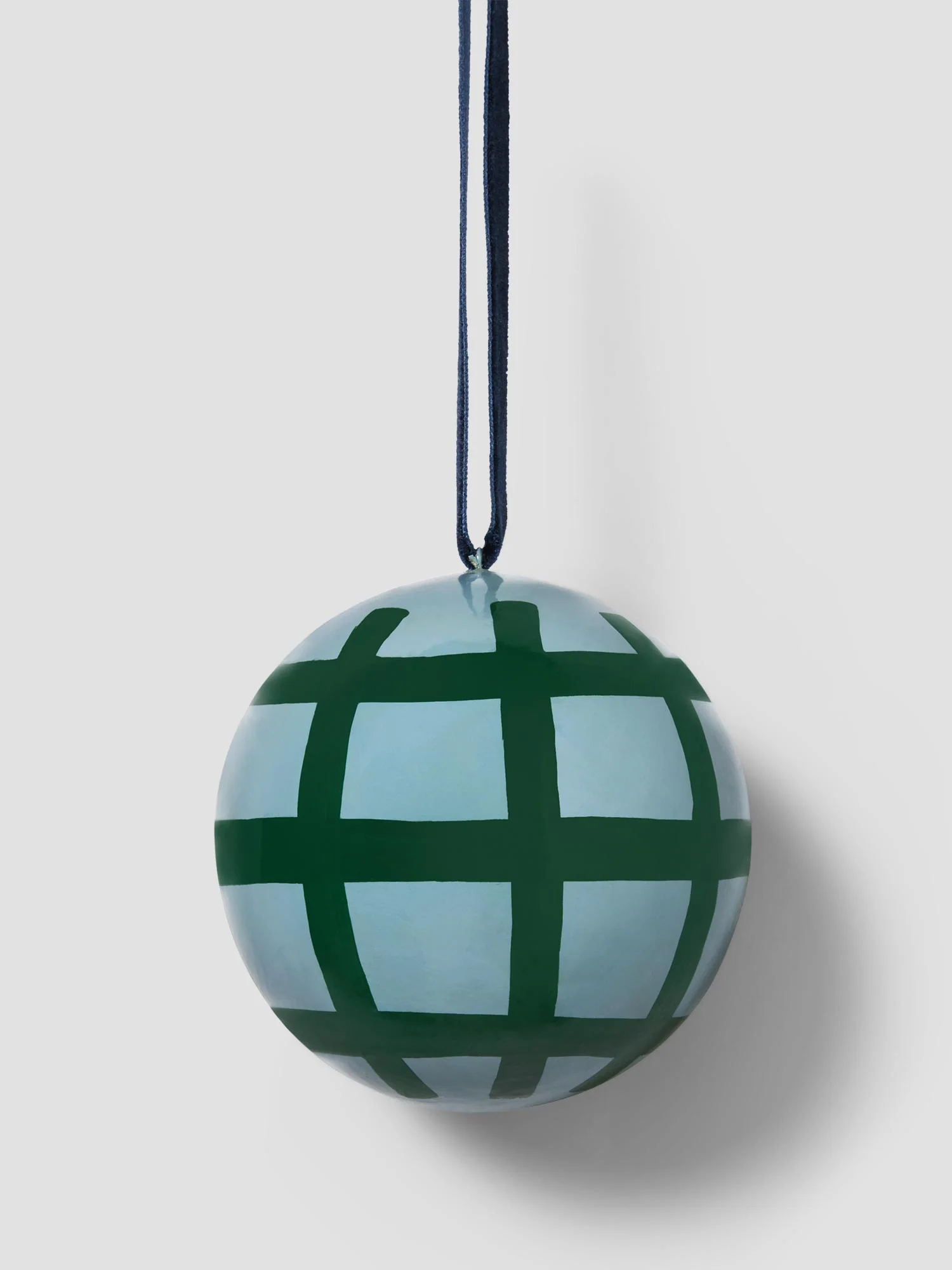 Responsible Fern Green Dusk Blue Christmas Bauble Flexible