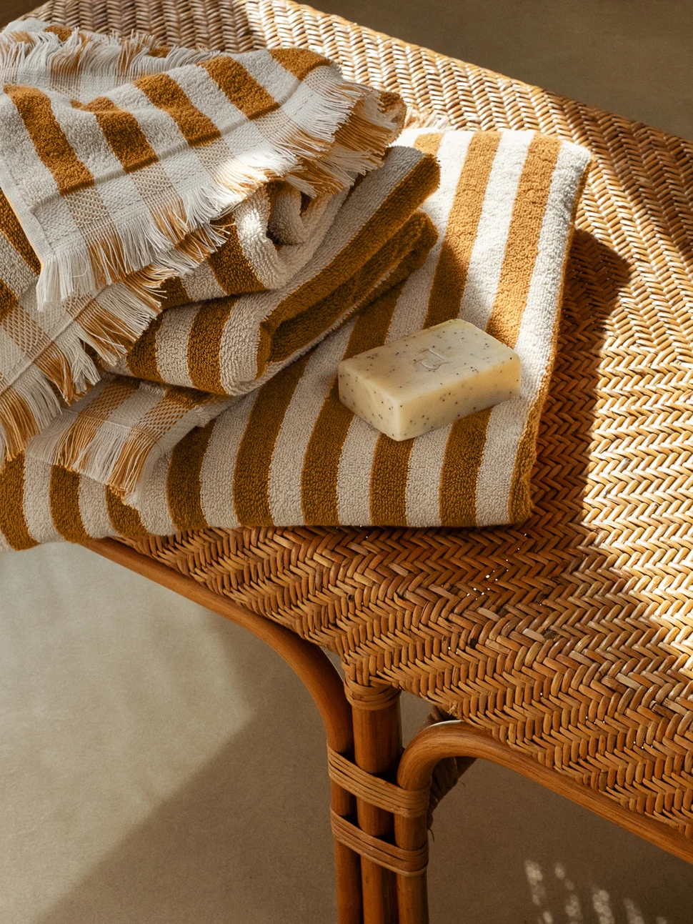 Innovative Russet Yellow Pembroke Stripe Towel Small Bundle Next-Generation