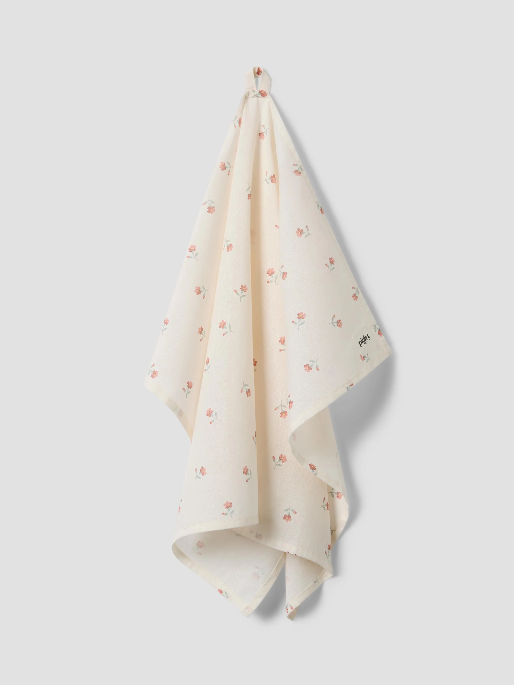 Dependable Pearl Posy Bud Linen Blend Tea Towel Powerful